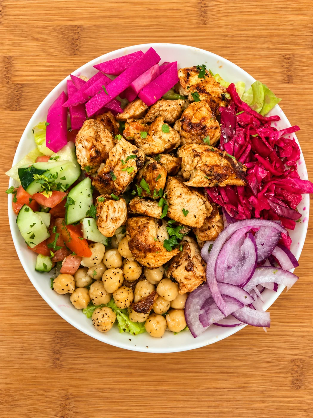 Grilled chicken platter