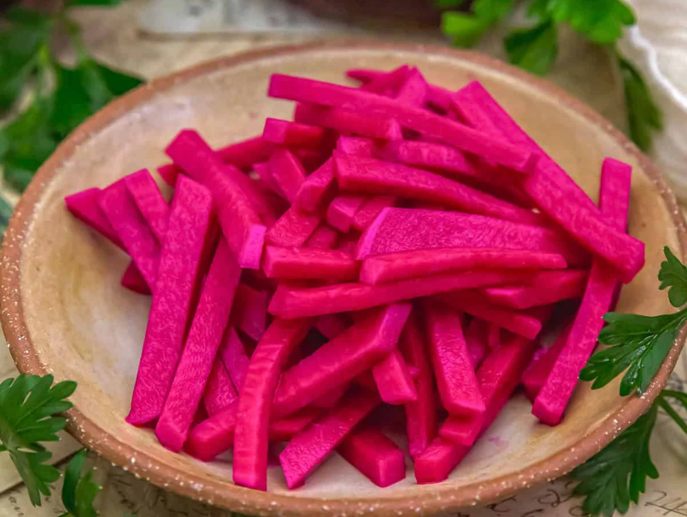 Pickled turnips