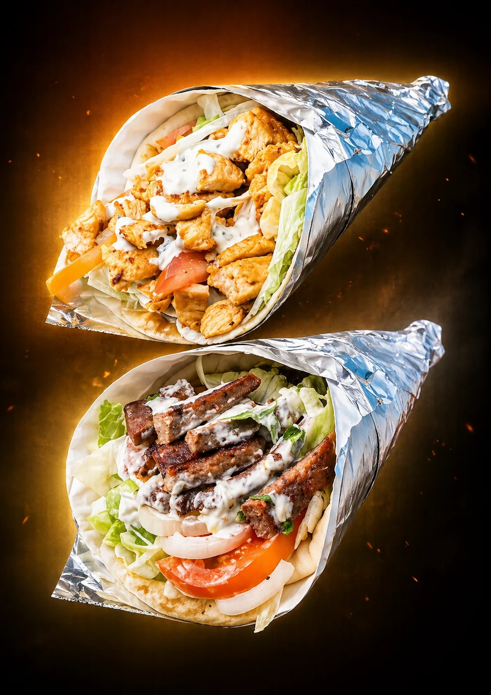 Mediterranean wraps